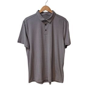 Lululemon Shirt Mens XL Stripes Performance Golf Evolution Slim